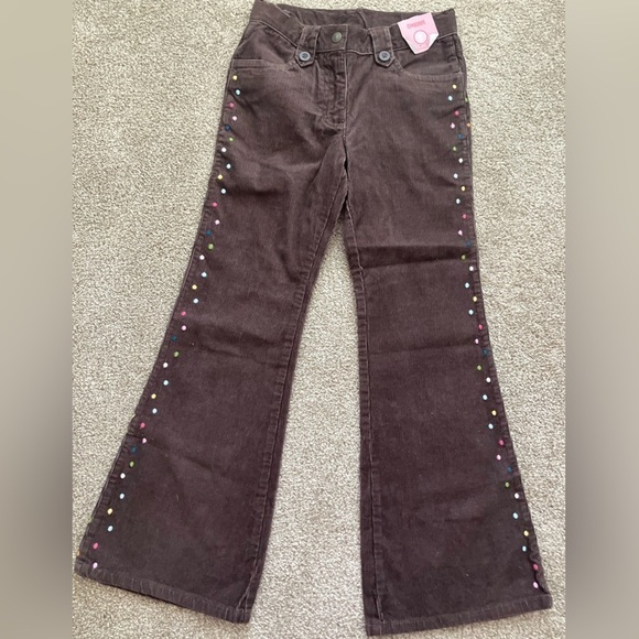 Gymboree Brown Adjustable Corduroy Flare Pants Size 8 NWT - Picture 1 of 6